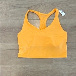 NWT Orange Racerback cropped sports tank/sportsbra